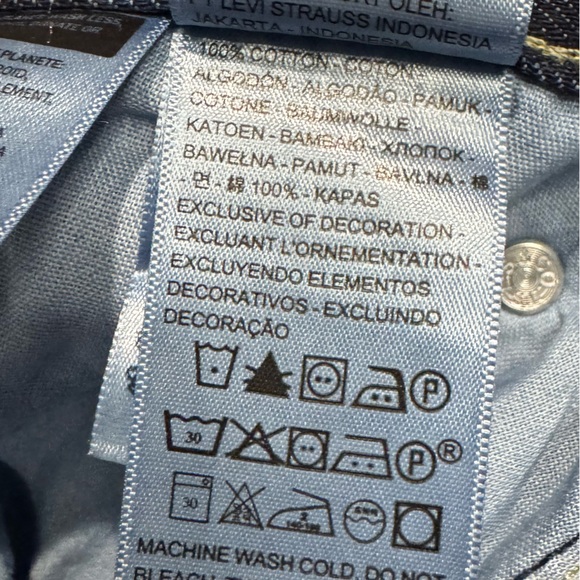 NWT LEVI’S Low Pro Straight Jean in Dark Wash 31 - Picture 7 of 11